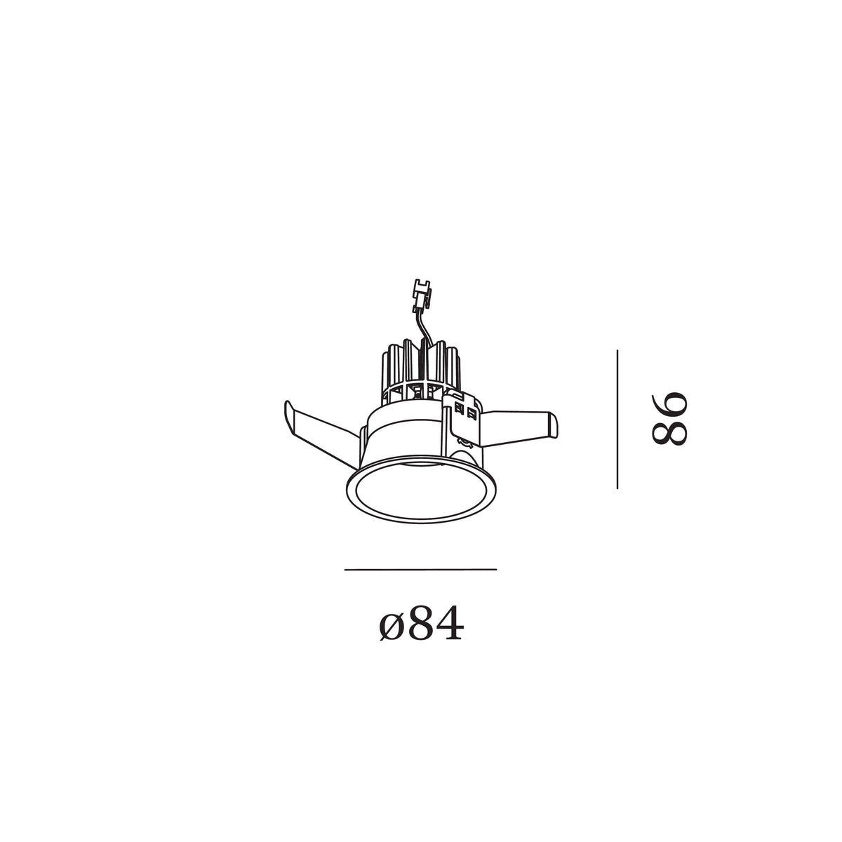 Wever & Ducré DEEPER 1.0 LED recessed spot – available in 4 colours – leaf springs