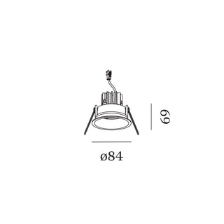 Wever & Ducré DEEP 1.0 LED spot encastrable – disponible en 5 couleurs – ressorts à fil
