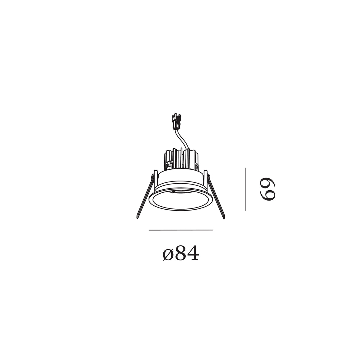 Wever & Ducré DEEP 1.0 LED spot encastrable – disponible en 5 couleurs – ressorts à fil