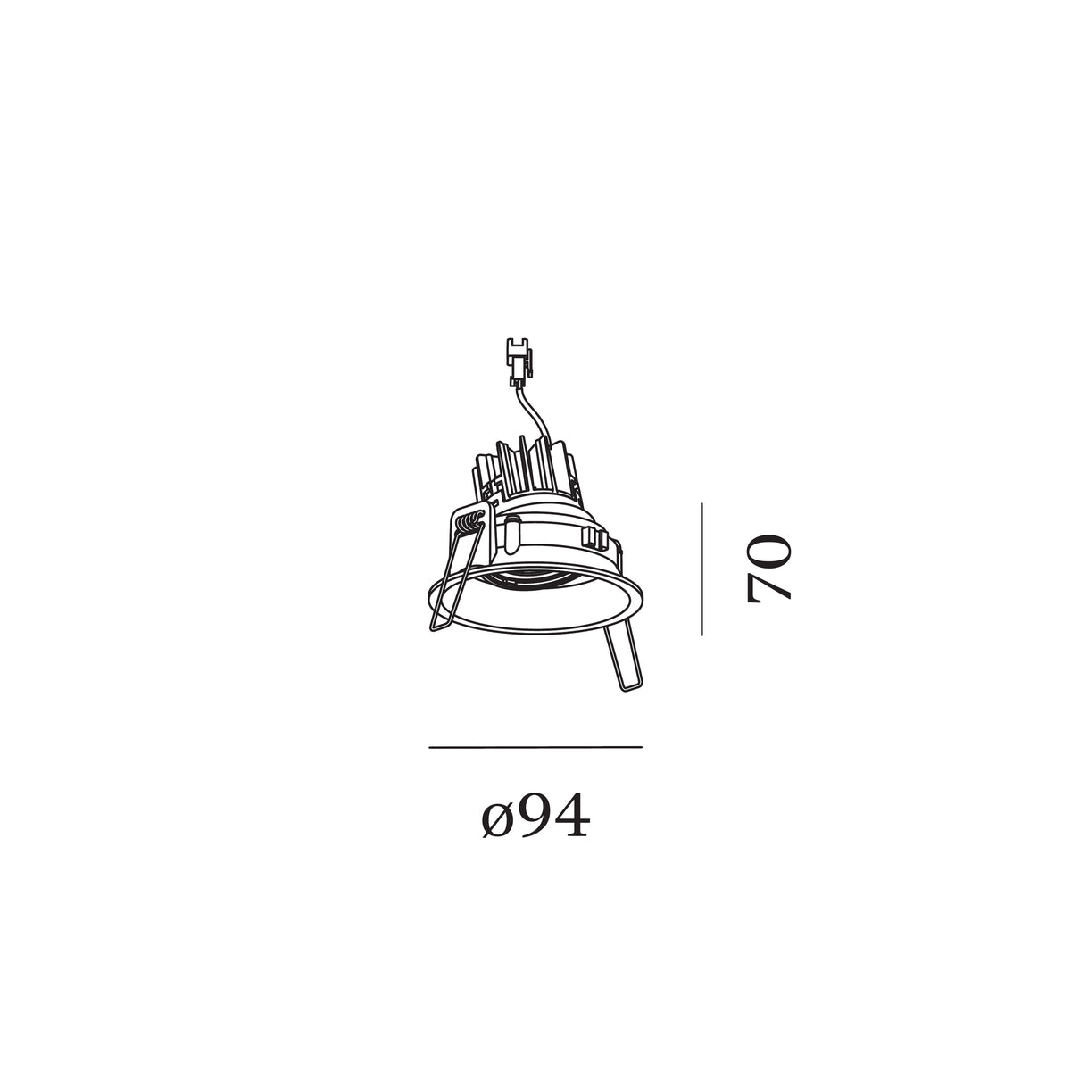 Wever & Ducré DEEP ADJUST 1.0 LED spot encastrable orientable – disponible en 5 couleurs – ressorts à fil