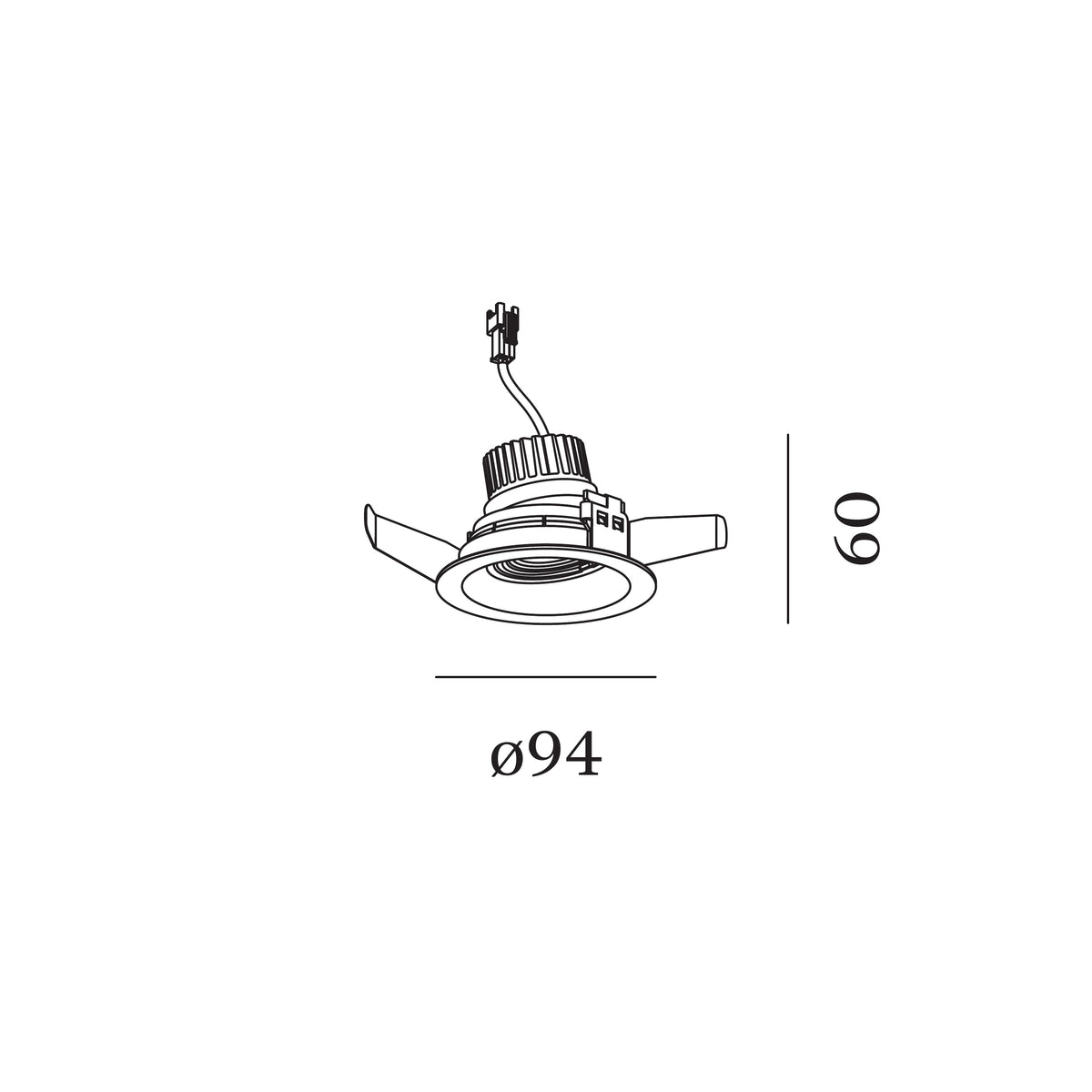 Wever & Ducré DEEP ADJUST IQ 1.0 adjustable recessed spot – available in 4 colours