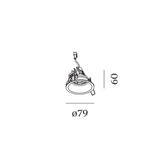 Wever & Ducré DEEP ADJUST petit 1.0 LED spot encastrable orientable – disponible en 7 couleurs – ressorts à fil