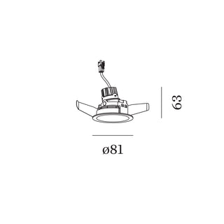 Wever & Ducré DEEP ADJUST petit IQ 1.0 adjustable recessed spot – available in 4 colours