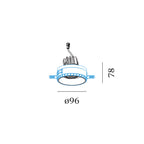Wever & Ducré DEEP ADJUST trimless 1.0 LED spot encastrable orientable – disponible en 4 couleurs