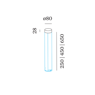 GATE ROUND 1.0 ronde opbouwvloerspot LED