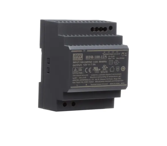 Alimentation LED rail DIN Mean Well HDR-100-12N 100 W 12 V
