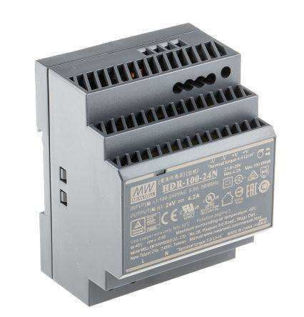 LED-voeding DIN-rail Mean Well HDR-100-24N 100 W 24 V