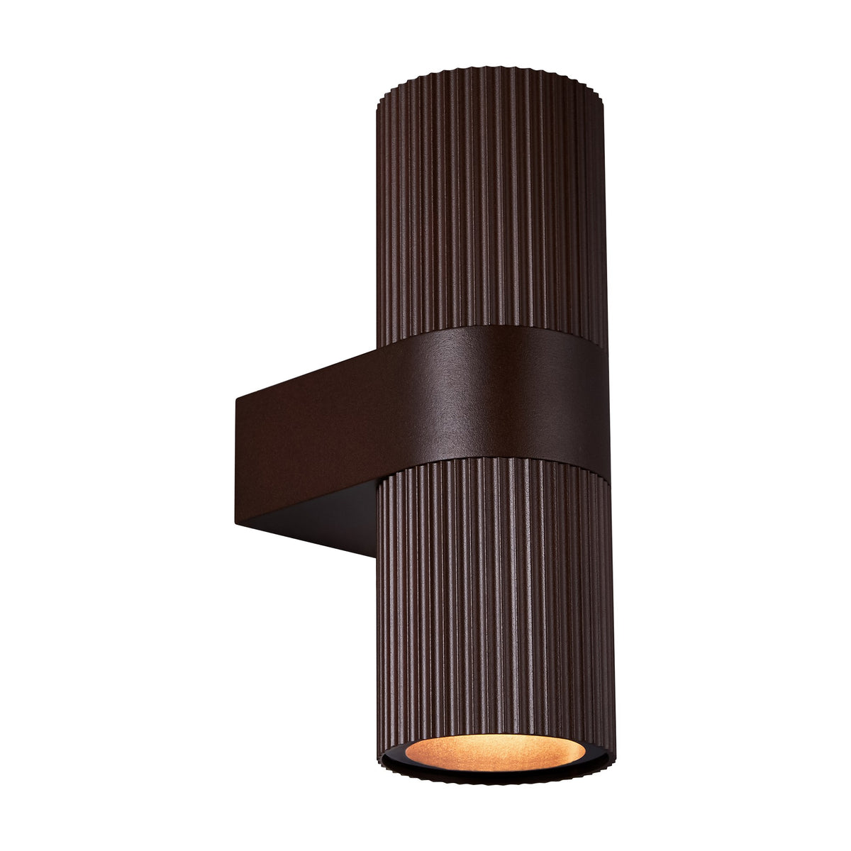 Nordlux Kyklop Ripple wall light rust brown