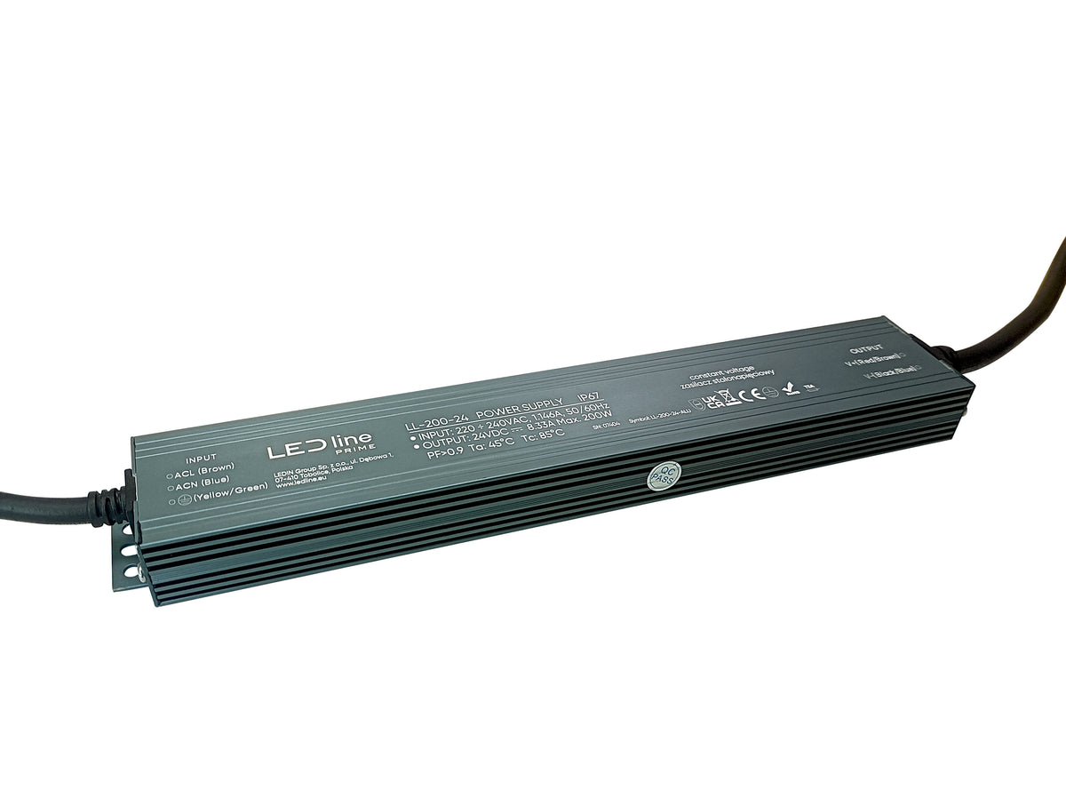 Alimentation LED aluminium LED line PRIME LL-200-24-ALU 200 W 24 V