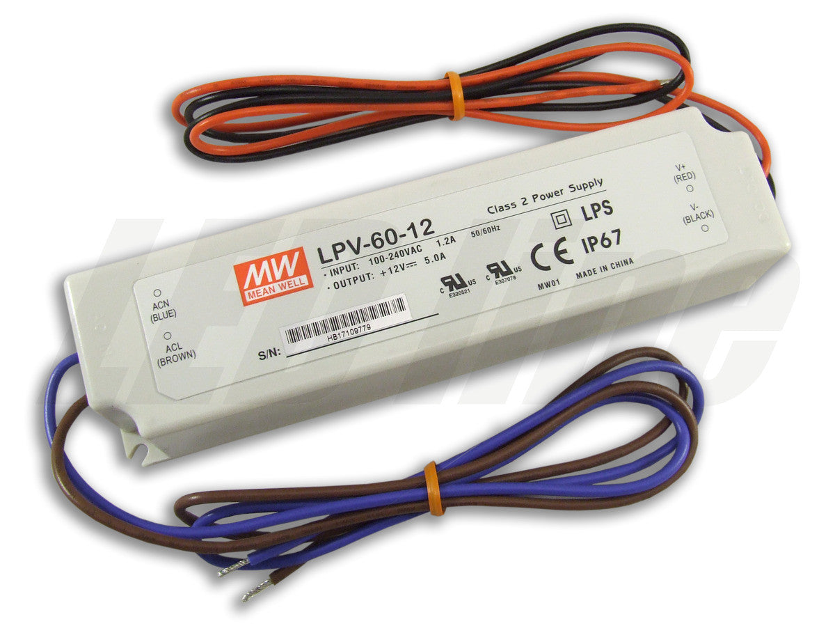 Alimentation LED Mean Well LPV-60-12 60 W 12 V