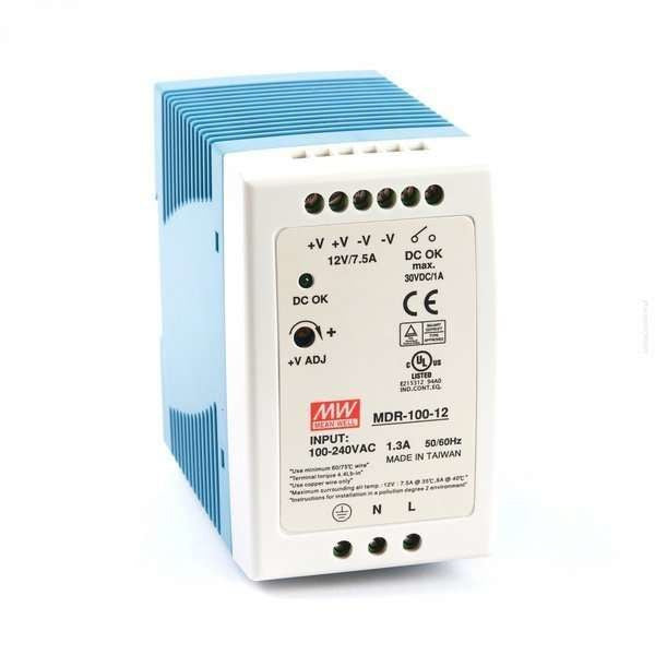LED-voeding DIN-rail Mean Well MDR-100-12 100 W 12 V