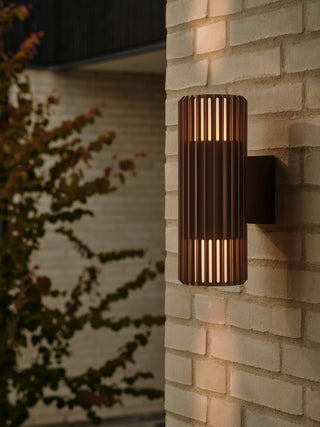 Nordlux Aludra Double wall light Seaside brown metallic