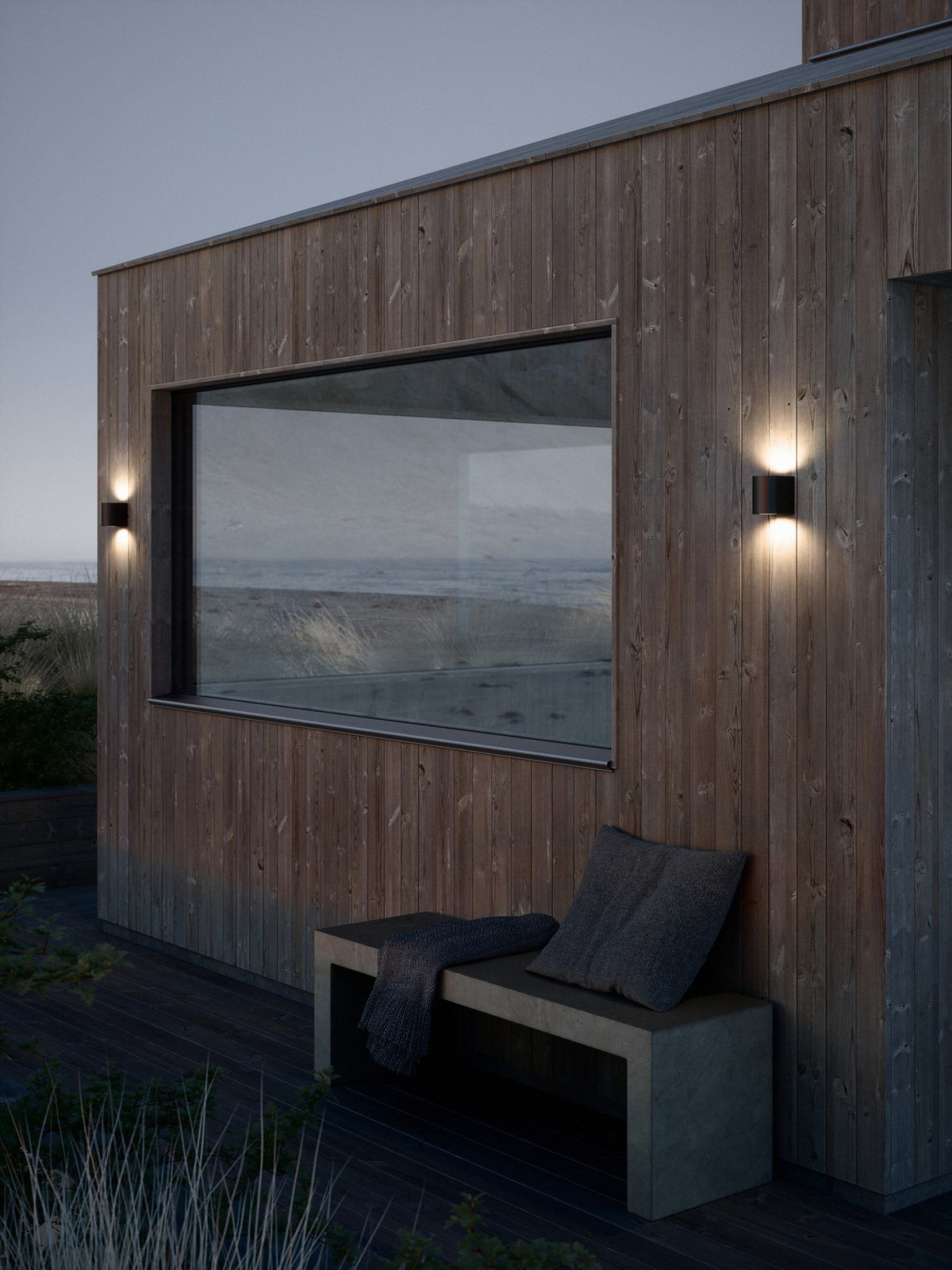 Nordlux Canto 2 wall light Seaside black