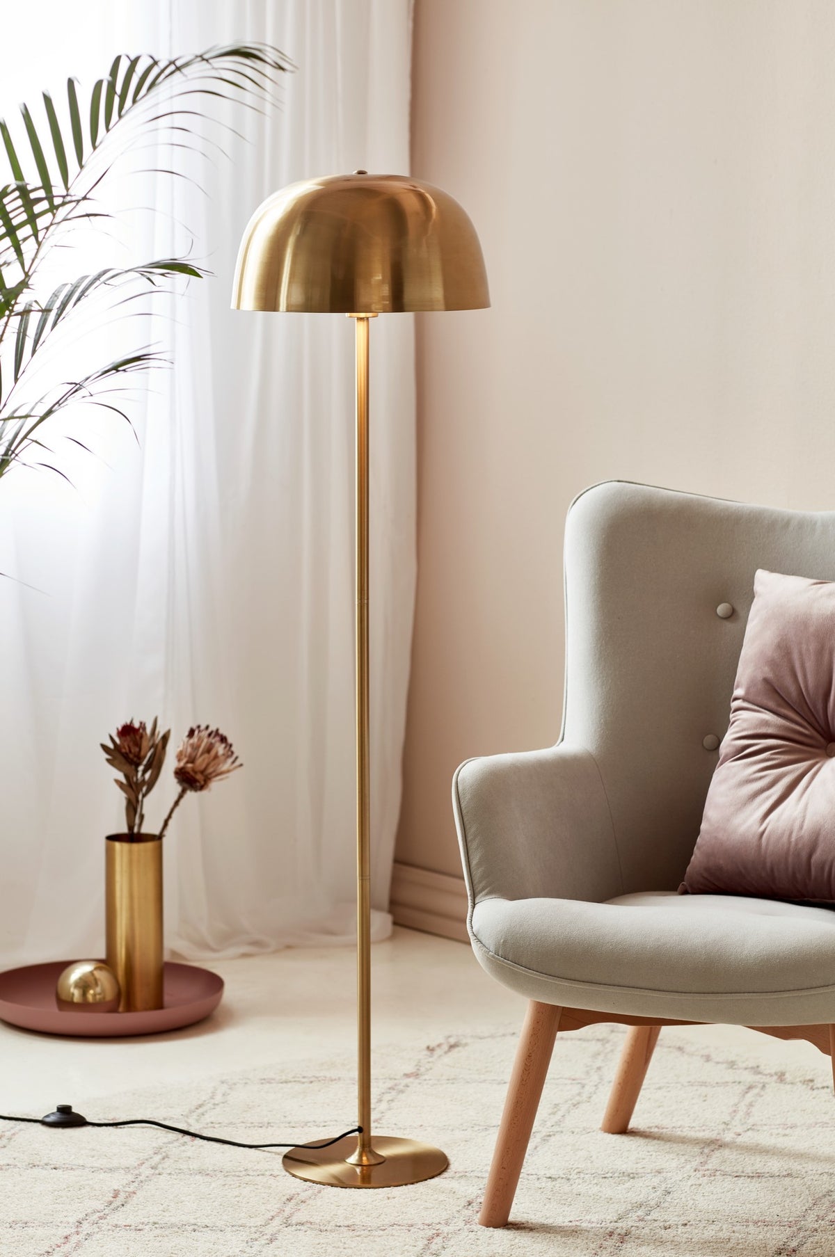 Nordlux Cera floor lamp brass