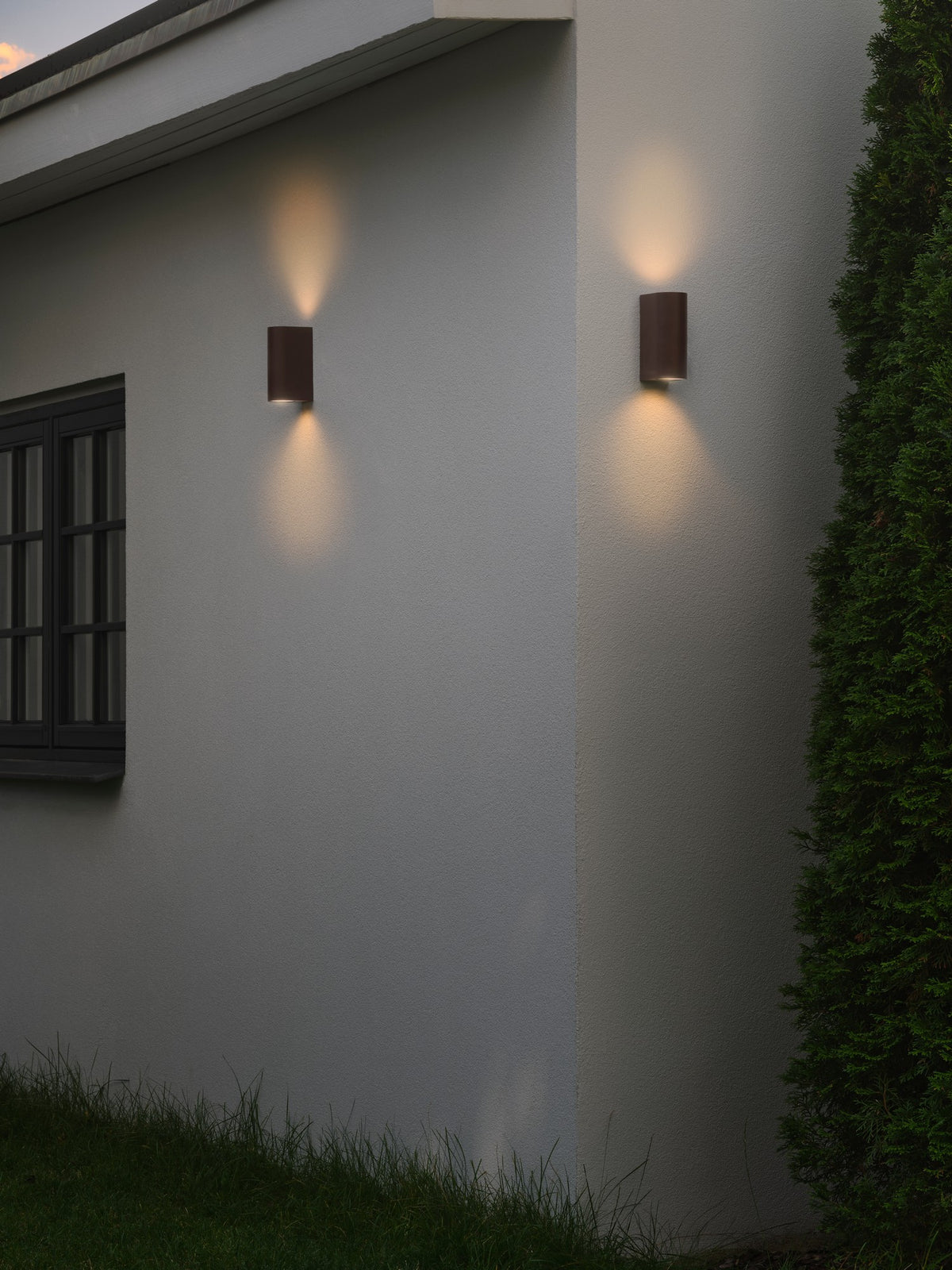 Nordlux Dion Double wall light rust brown