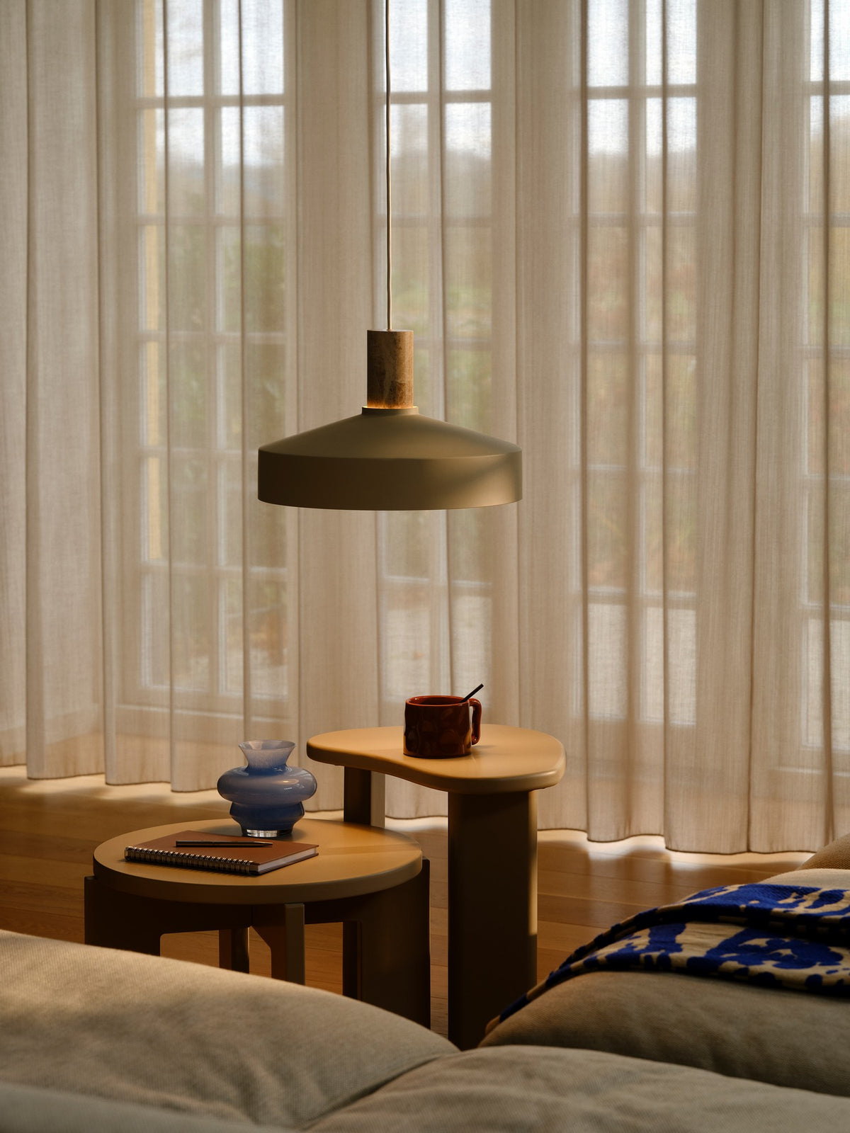 Nordlux Elvas Marble pendant light beige