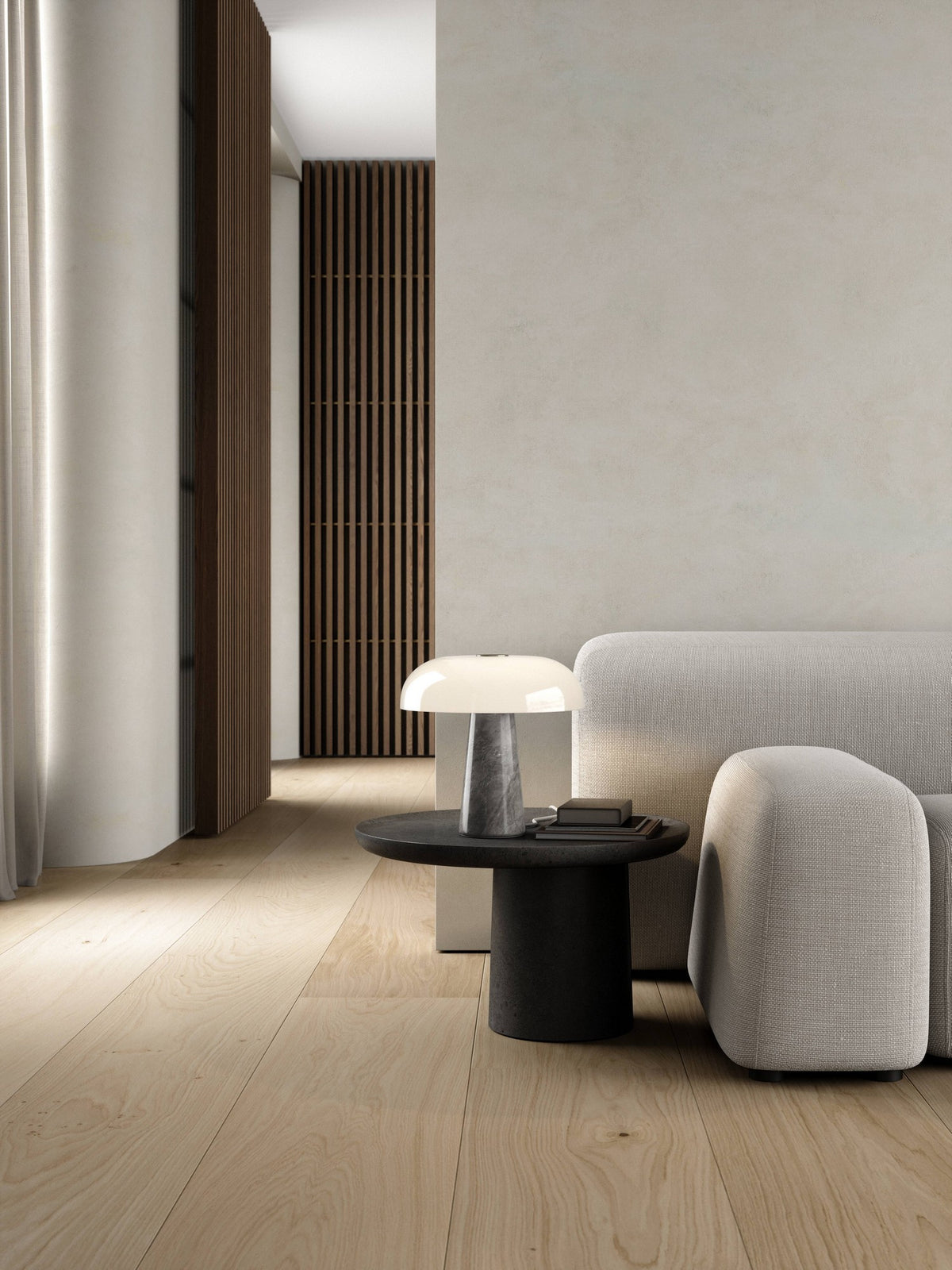 Design for The People Glossy table lamp grey
