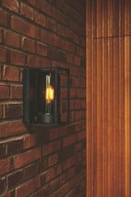 Nordlux Griffin wandlamp rookglas