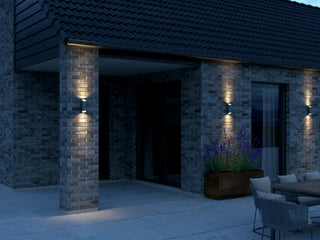 Nordlux Nico Round 22 wall light anthracite