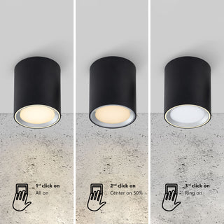 Nordlux Landon 14 surface-mounted spot black