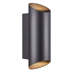 Nordlux Nico Round 22 wandlamp zwart