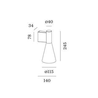 ODREY 1.5 wall light GU10