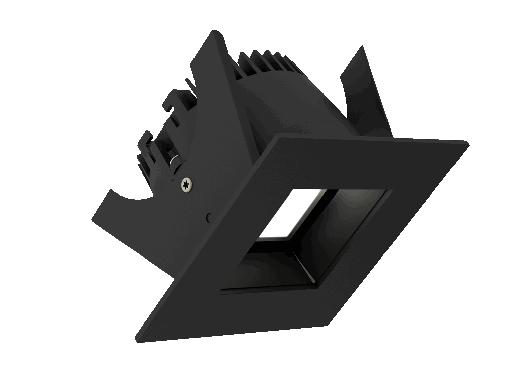 Fabio 75 is a downlight with 800Lm, 2700K, CRI 93, 10.5W. Beam angle 80°, Triac dimmable, finish Matt black RAL 9005, IP65/IP20.