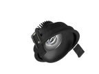 Fido 108 is een richtbare downlight met 800Lm, 2200-3000K, CRI 93, 10,3W. Bundelhoek 40°, Triac-dimbaar, afwerking Black/Black, IP20.
