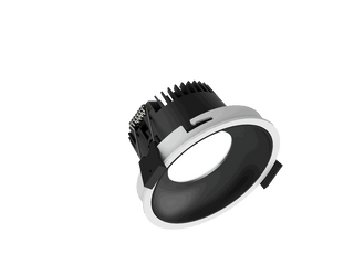 Fido 98 is een downlight met 800Lm, 3000K, CRI 93, 10,3W. Bundelhoek 80°, Triac-dimbaar, afwerking White/Black, IP44/IP20.