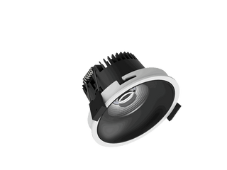 Fido 98 is een downlight met 800Lm, 2700K, CRI 93, 10,5W. Bundelhoek 40°, Triac-dimbaar, afwerking White/Black, IP44/IP20.