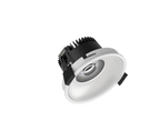Fido 98 is een downlight met 800Lm, 3000K, CRI 93, 10,3W. Bundelhoek 40°, Triac-dimbaar, afwerking White/White, IP44/IP20.