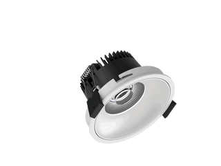 Fido 98 is een downlight met 800Lm, 3000K, CRI 93, 10,3W. Bundelhoek 40°, Triac-dimbaar, afwerking White/White, IP44/IP20.