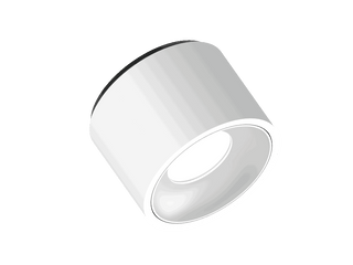 Fido 105 is a ceiling luminaire with 800Lm, 3000K, CRI 93, 10.3W. Beam angle 80°, Triac dimmable, finish White/White, IP20.