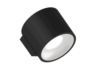 Fido WL 105 is een wandarmatuur met 800Lm, 4000K, CRI 93, 10,1W. Bundelhoek 80°, Triac-dimbaar, afwerking Black/White, IP20.