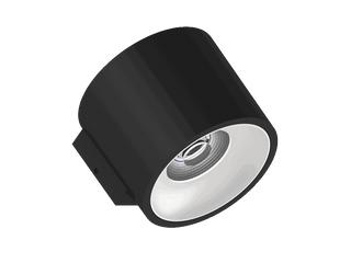 Fido WL 105 is een wandarmatuur met 800Lm, 2700K, CRI 93, 10,5W. Bundelhoek 40°, Triac-dimbaar, afwerking Black/White, IP20.