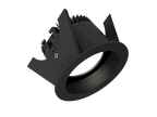 Fluxe 75 is een downlight met 800Lm, 4000K, CRI 93, 10,1W. Bundelhoek 80°, Triac-dimbaar, afwerking Matt black RAL 9005, IP65/IP20.