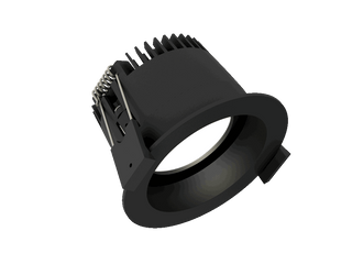 Fluxe 75 is een downlight met 800Lm, 2700K, CRI 93, 10,5W. Bundelhoek 80°, Triac-dimbaar, afwerking Matt black RAL 9005, IP65/IP20.