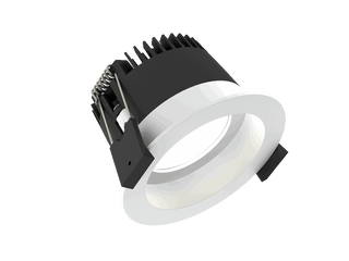Fluxe 75 is een downlight met 800Lm, 4000K, CRI 93, 10,1W. Bundelhoek 80°, Triac-dimbaar, afwerking Matt white RAL 9016, IP65/IP20.