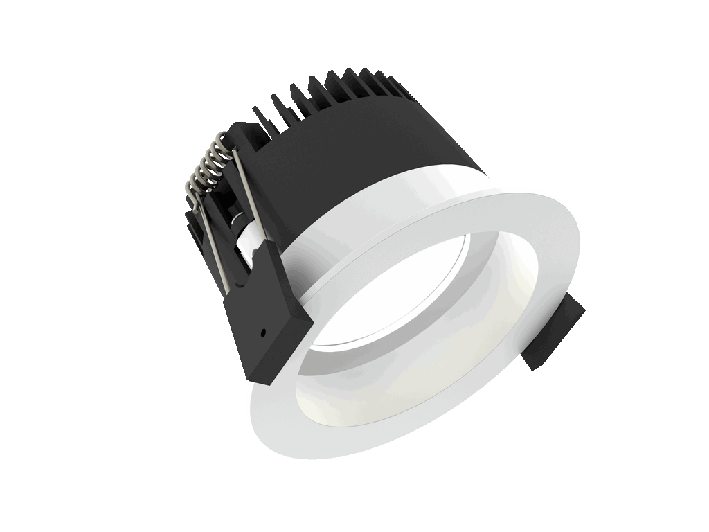 Fluxe 75 is een downlight met 800Lm, 4000K, CRI 93, 10,1W. Bundelhoek 80°, Triac-dimbaar, afwerking Matt white RAL 9016, IP65/IP20.