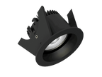 Fluxe 75 is a downlight with 800Lm, 4000K, CRI 93, 10.1W. Beam angle 40°, Triac dimmable, finish Matt black RAL 9005, IP44/IP20.