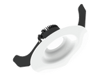 Linea 120 is a downlight with 800Lm, 2700K, CRI 93, 10.5W. Beam angle 80°, Triac dimmable, finish Matt white RAL 9016, IP65/IP20.