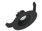 Linea 120 is a downlight with 800Lm, 3000K, CRI 93, 10.3W. Beam angle 40°, Triac dimmable, finish Matt black RAL 9005, IP44/IP20.