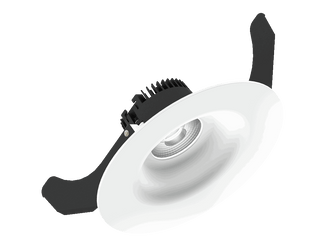 Linea 120 is a downlight with 800Lm, 3000K, CRI 93, 10.3W. Beam angle 40°, Triac dimmable, finish Matt white RAL 9016, IP44/IP20.