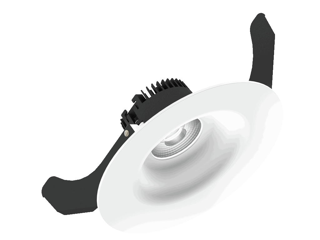 Linea 120 is a downlight with 800Lm, 3000K, CRI 93, 10.3W. Beam angle 40°, Triac dimmable, finish Matt white RAL 9016, IP44/IP20.