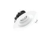 Linea 120 is een downlight met 800Lm, 2200-3000K, CRI 93, 10,3W. Bundelhoek 40°, Triac-dimbaar, afwerking Matt white RAL 9016, IP44/IP20.