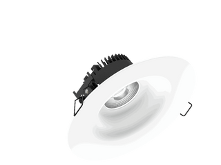 Linea 120 is een downlight met 800Lm, 2200-3000K, CRI 93, 10,3W. Bundelhoek 40°, Triac-dimbaar, afwerking Matt white RAL 9016, IP44/IP20.