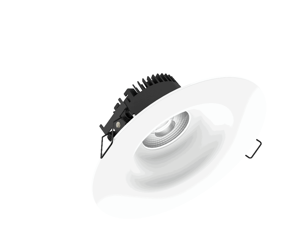 Linea 120 is a downlight with 800Lm, 3000K, CRI 93, 10.3W. Beam angle 40°, Triac dimmable, finish Matt white RAL 9016, IP44/IP20.