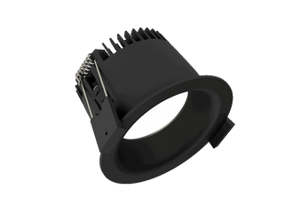 Linea 75 is a downlight with 800Lm, 2200-3000K, CRI 93, 10.3W. Beam angle 80°, Triac dimmable, finish Matt black RAL 9005, IP65/IP20.