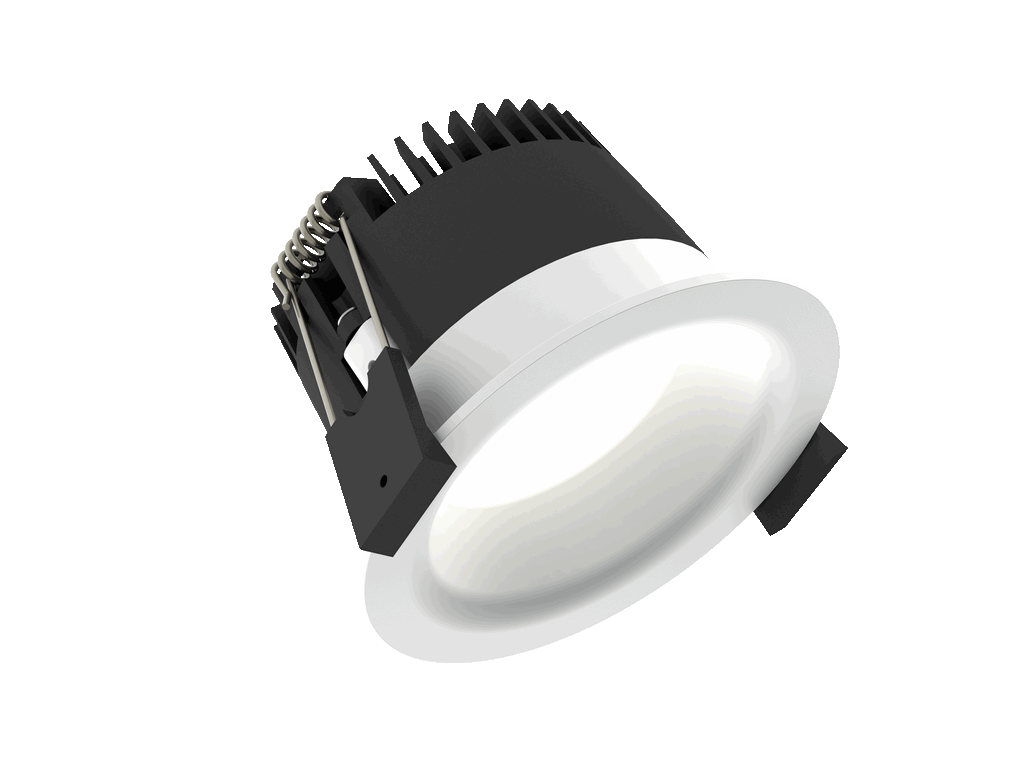 Linea 75 is a downlight with 800Lm, 3000K, CRI 93, 10.3W. Beam angle 80°, Triac dimmable, finish Matt white RAL 9016, IP65/IP20.
