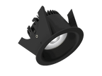 Linea 75 is a downlight with 800Lm, 4000K, CRI 93, 10.1W. Beam angle 40°, Triac dimmable, finish Matt black RAL 9005, IP44/IP20.